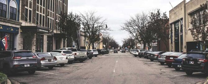 Downtown Michigan City on Franklin Street
