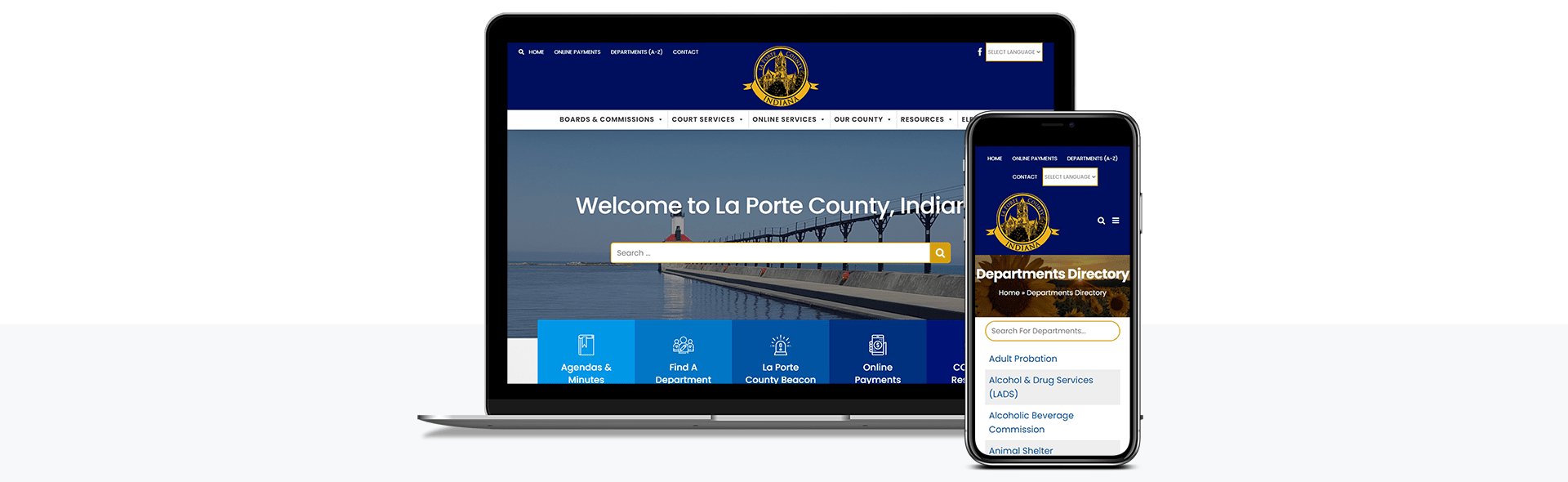 La Porte County Government Mockups