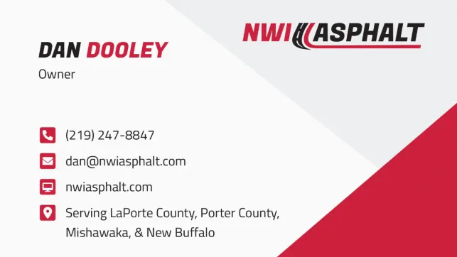 NWI Asphalt front business card