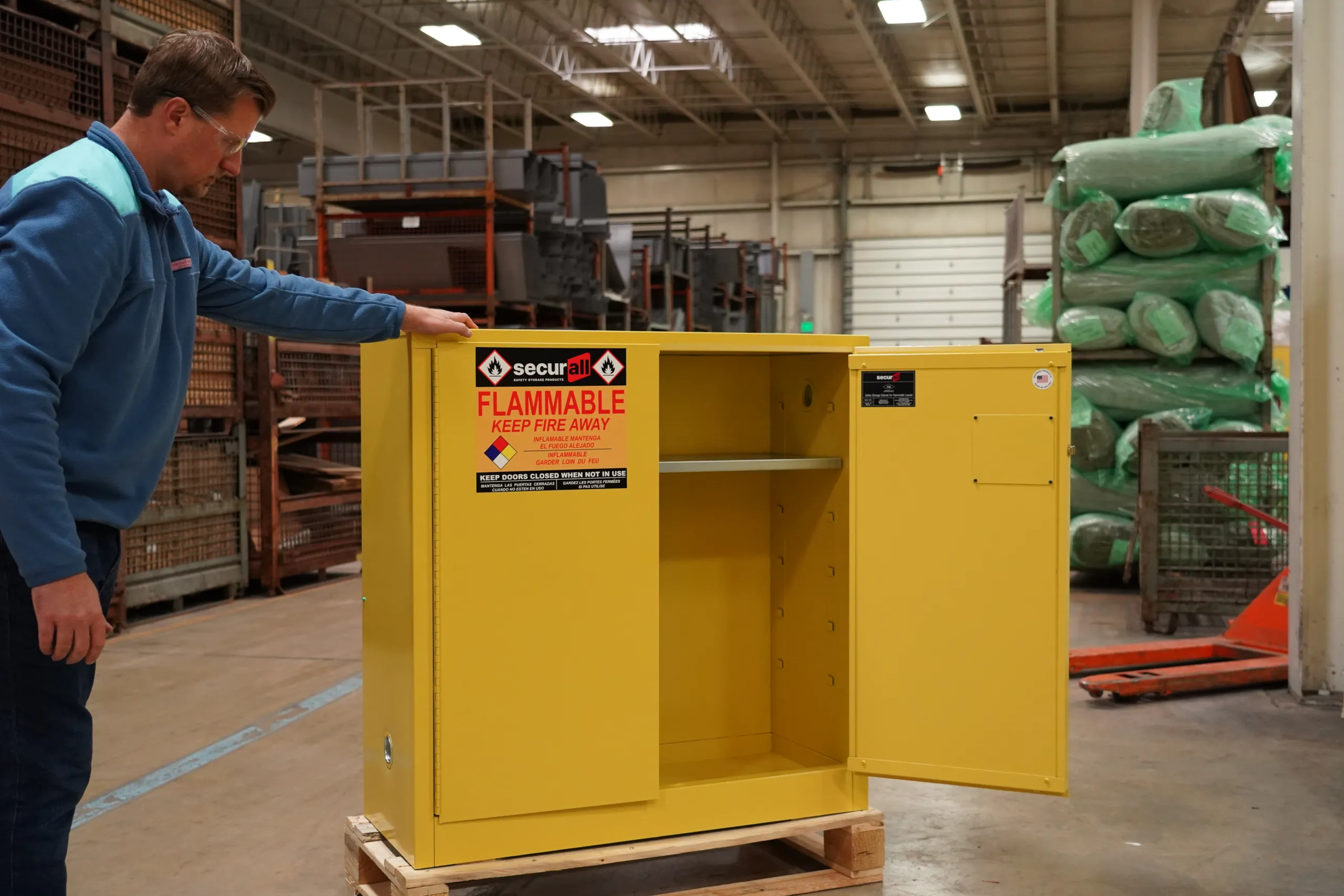 Securall flammable storage cabinet