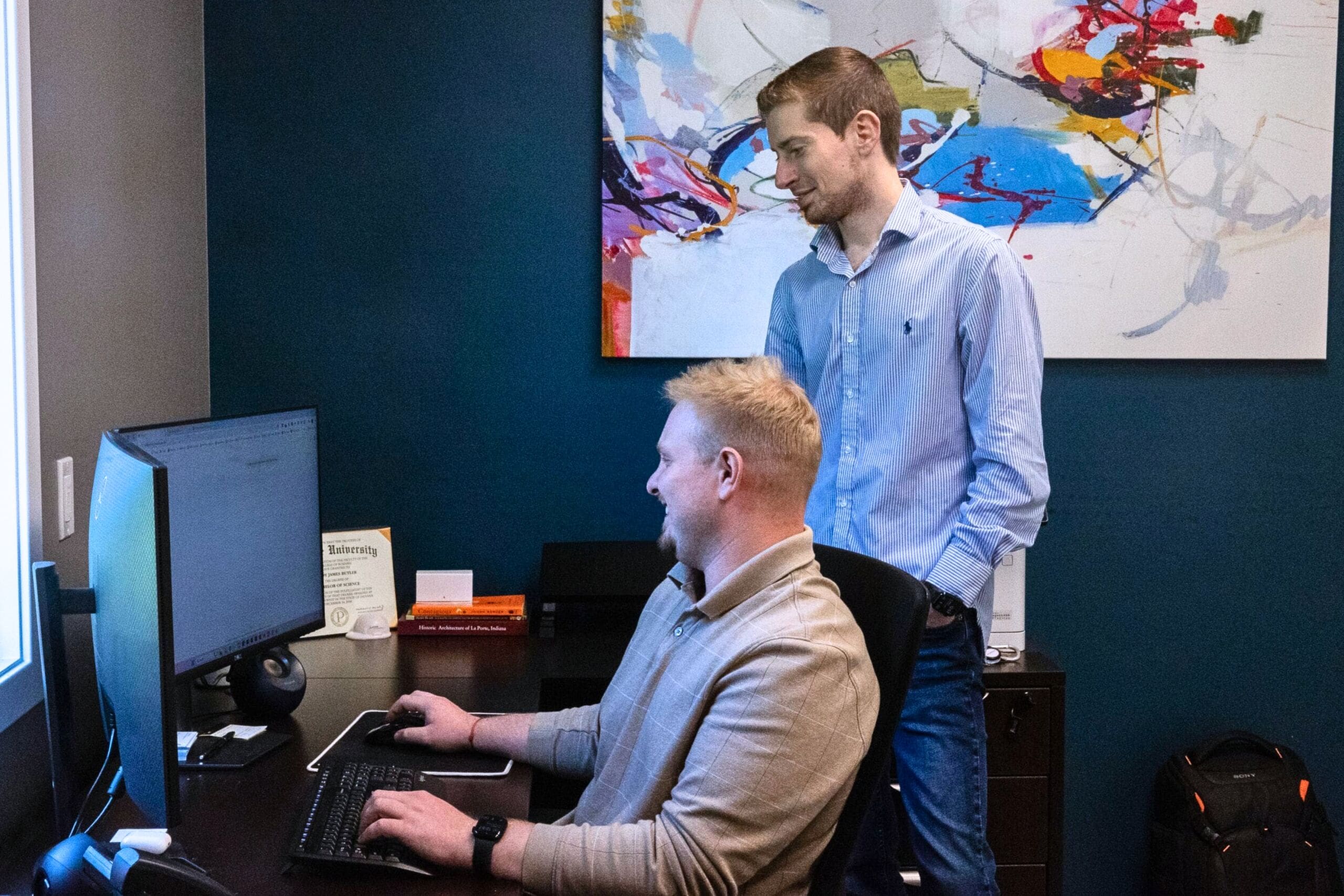 Sera Group team meeting to review web design projects Sera Group team meeting to review web design projects